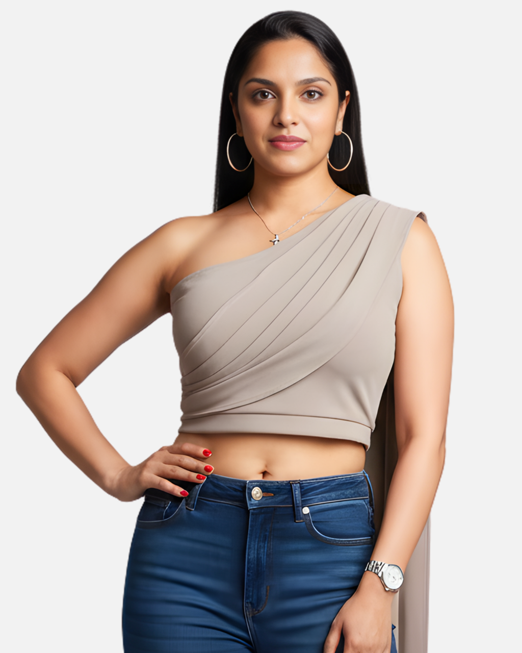Melifloz One Shoulder Crop Top