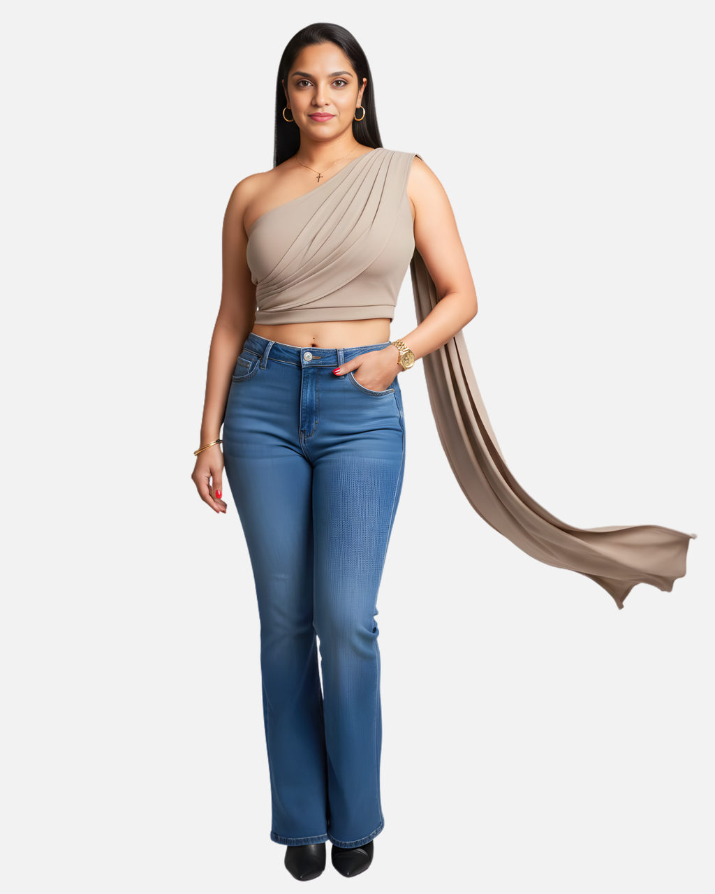 Melifloz One Shoulder Crop Top